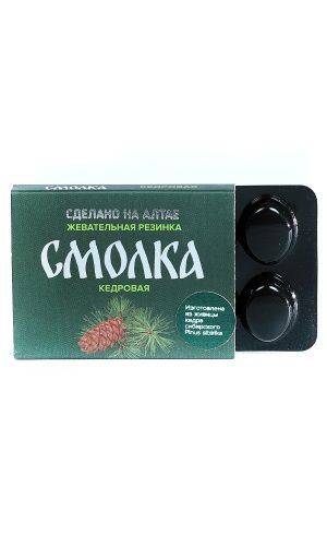 Жевательная резинка СМОЛКА ТАЁЖНАЯ КЕДРОВАЯ